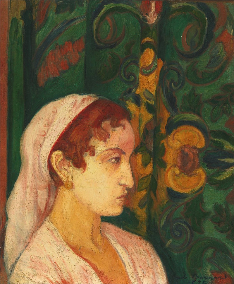 Kvinna i profil - Émile Bernard