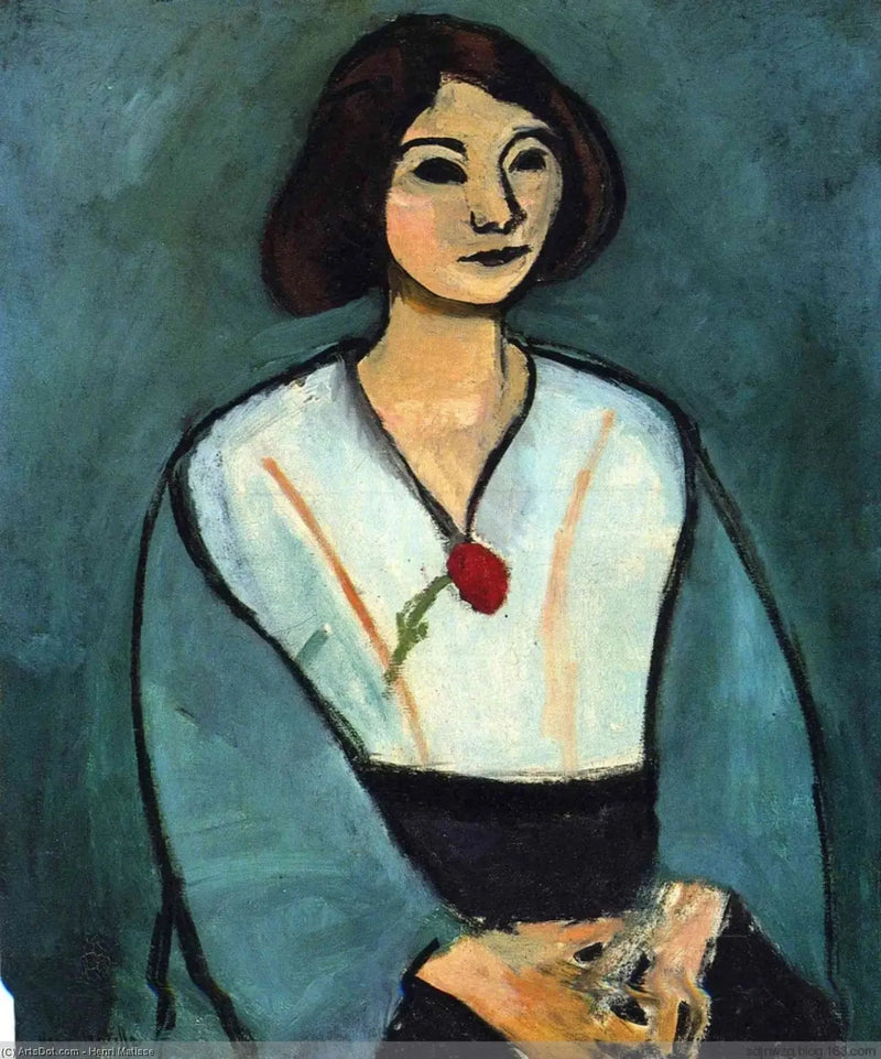 Kvinna i grönt - Henri Matisse
