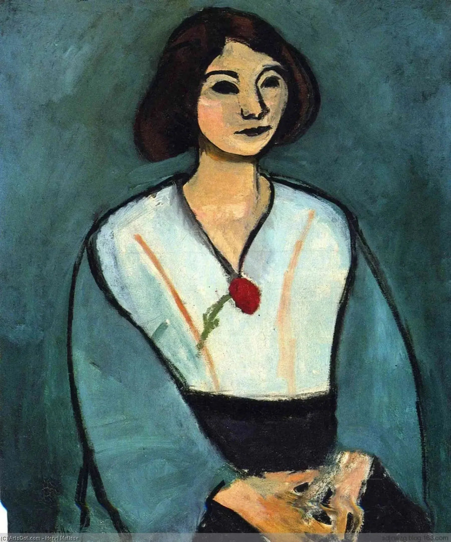 Kvinna i grönt - Henri Matisse