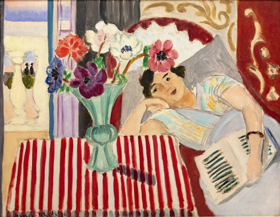 Kvinna och anemoner - Henri Matisse