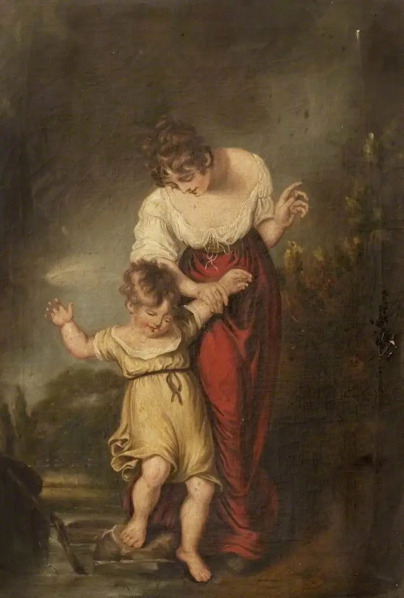 Kvinna och barn i en Ford - Thomas Gainsborough
