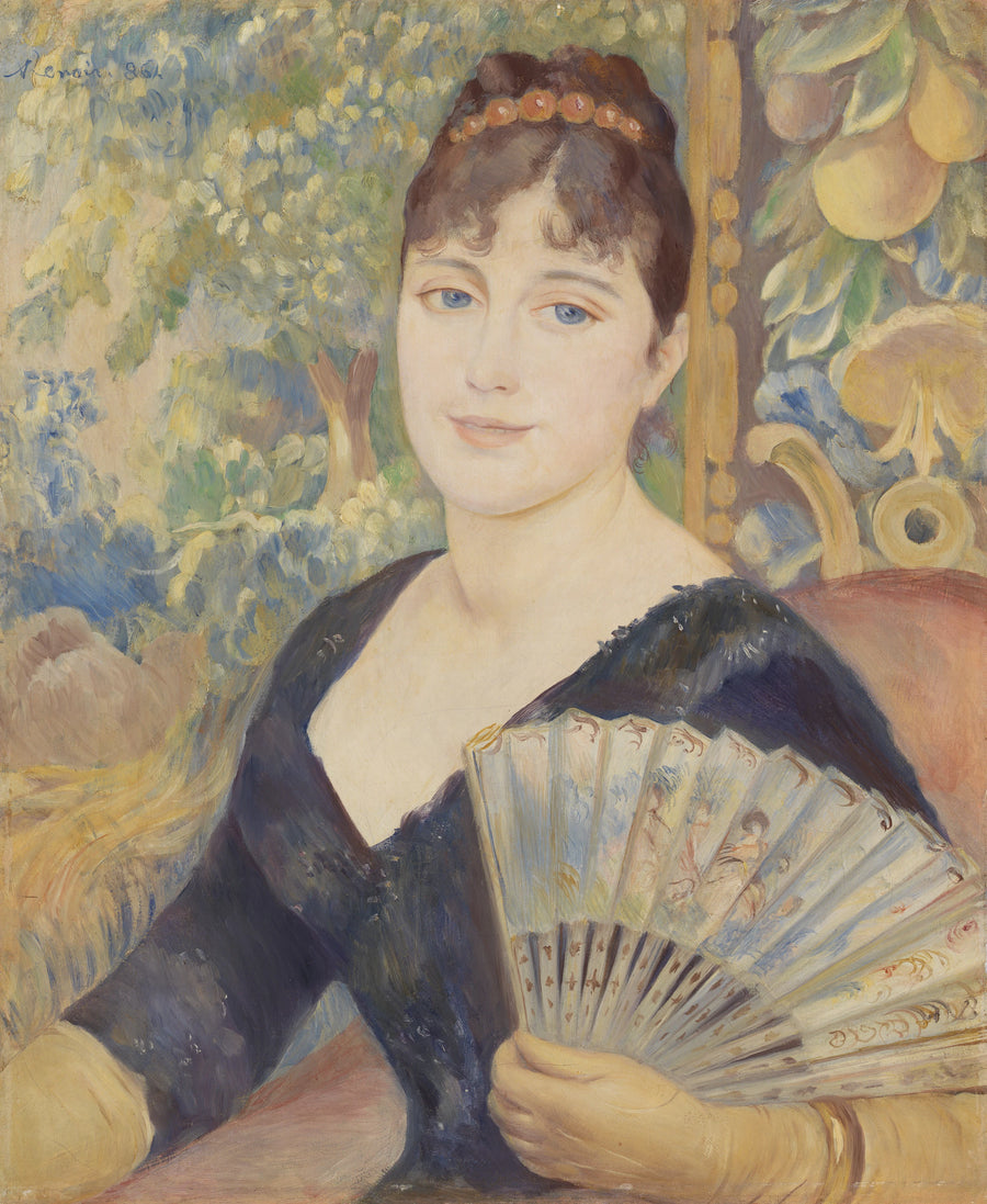 Kvinna med fläkt - Pierre-Auguste Renoir