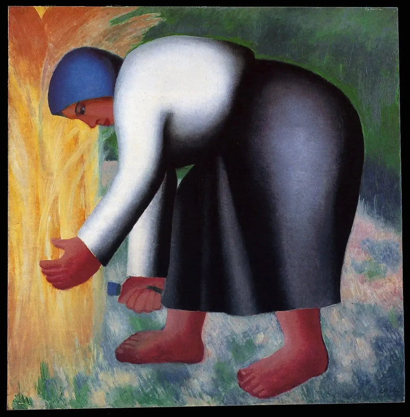 Kvinna Skördemaskin II - Kazimir Malevich