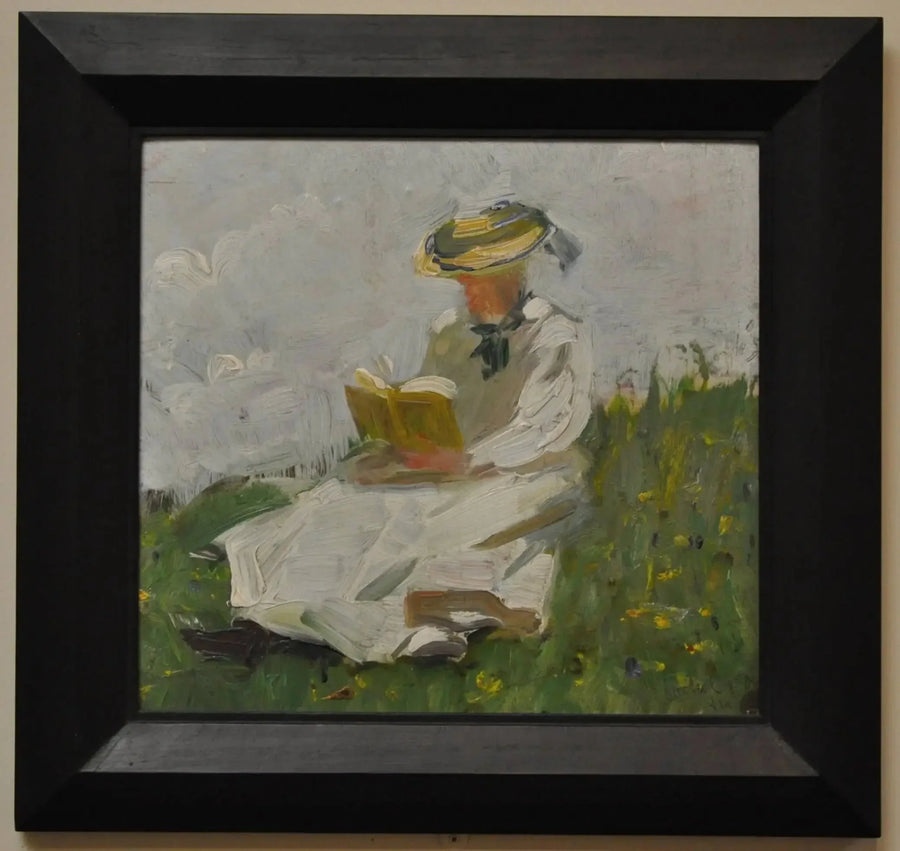 Kvinna som läser i det gröna - Franz Marc