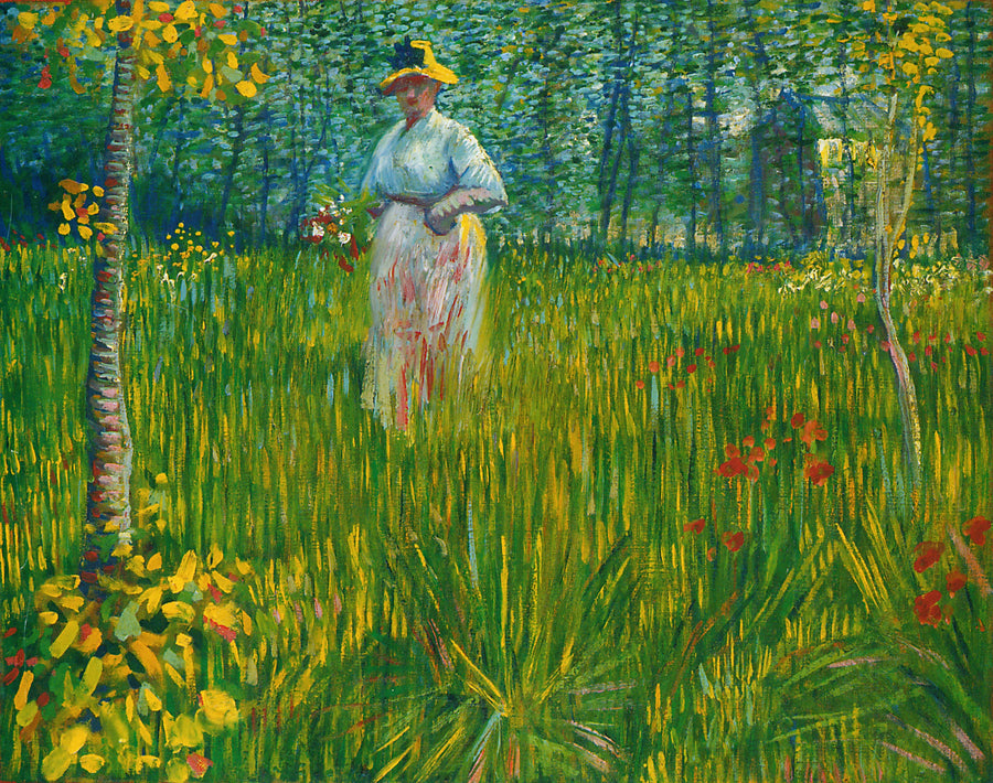 Kvinna i en trädgård - Vincent van Gogh
