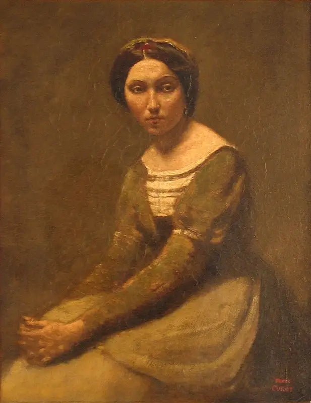 Kvinnor som mediterar - Jean-Baptiste Camille Corot