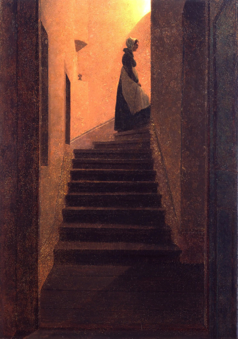 Kvinna som stiger mot ljuset - Caspar David Friedrich