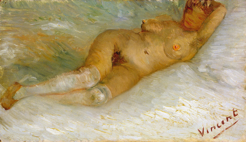 Naken kvinna liggande, sedd bakifrån - Vincent van Gogh