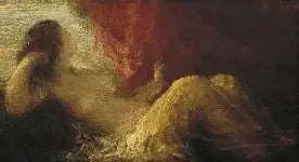 Naken kvinna liggande - Henri Fantin-Latour