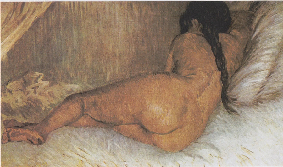 Naken kvinna liggande, sedd bakifrån - Vincent van Gogh