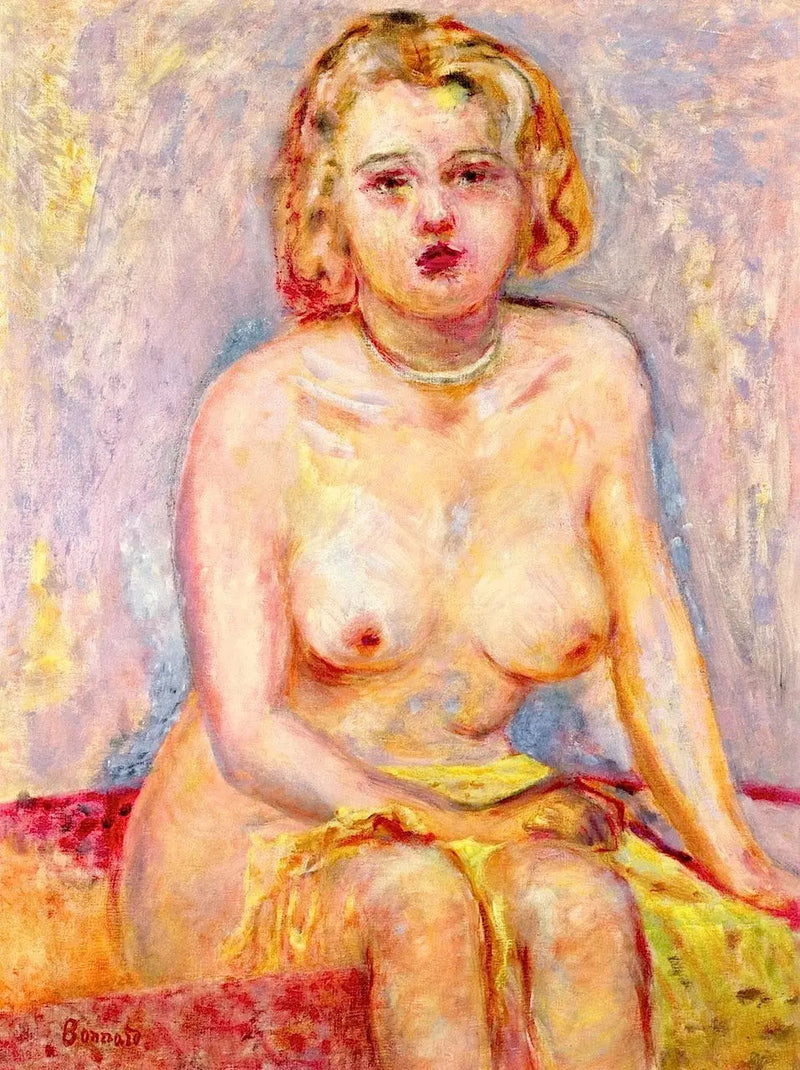 Naken kvinna som sitter - Pierre Bonnard