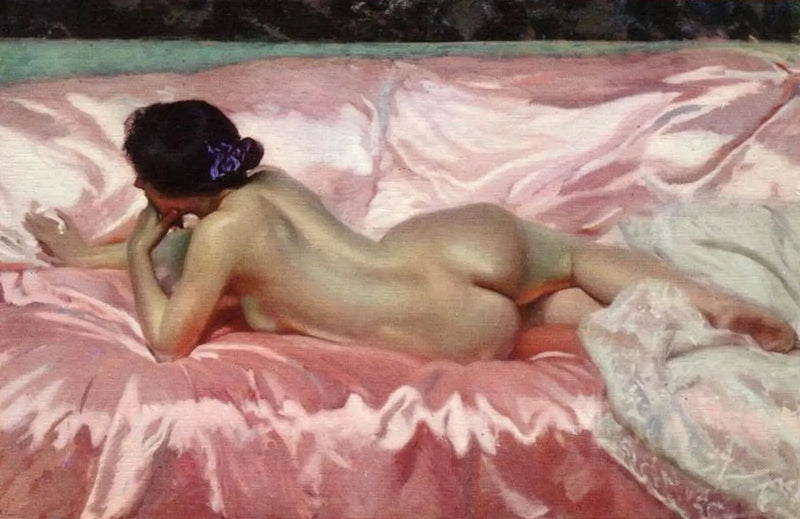 Naken kvinna - Joaquín Sorolla