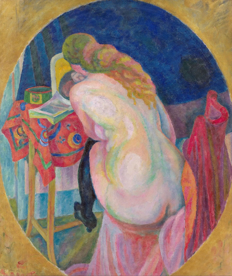 Naken kvinna som läser - Robert Delaunay