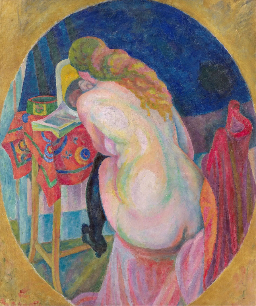 Naken kvinna som läser - Robert Delaunay