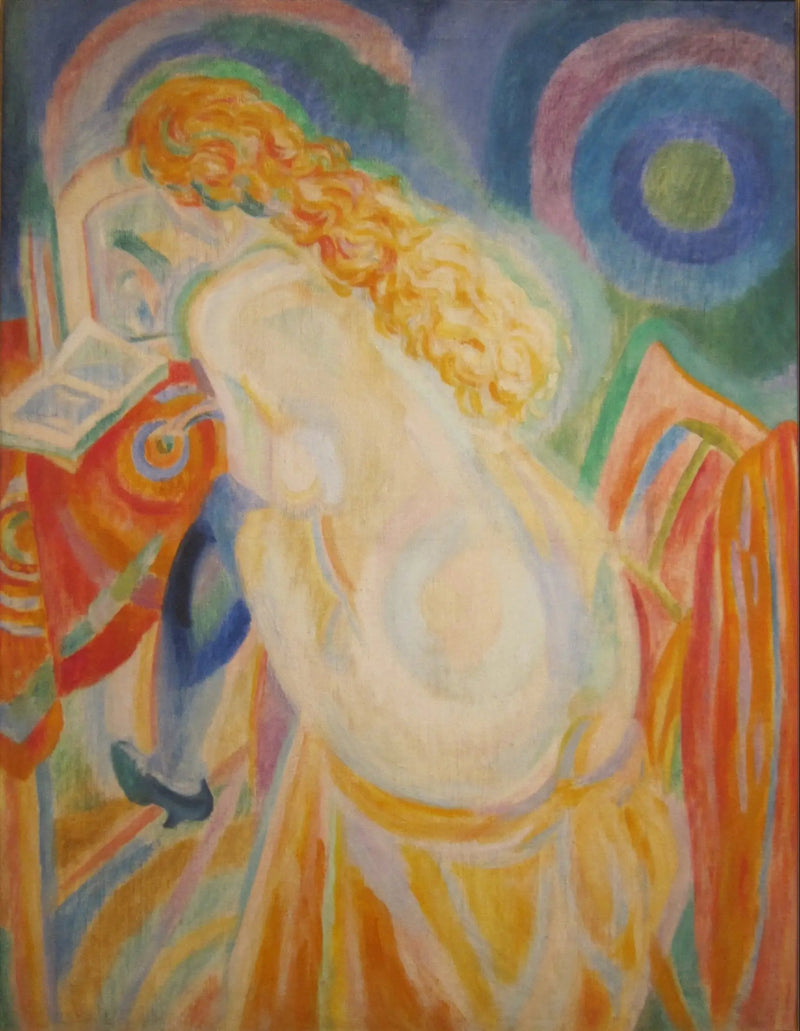 Naken kvinna som läser - Robert Delaunay