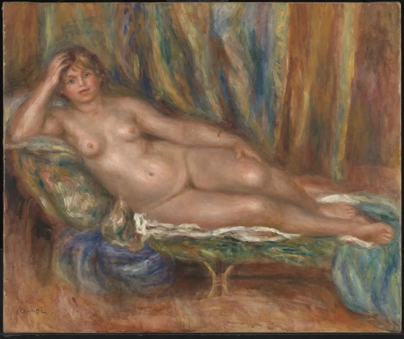 Naken kvinna på en soffa - Pierre-Auguste Renoir