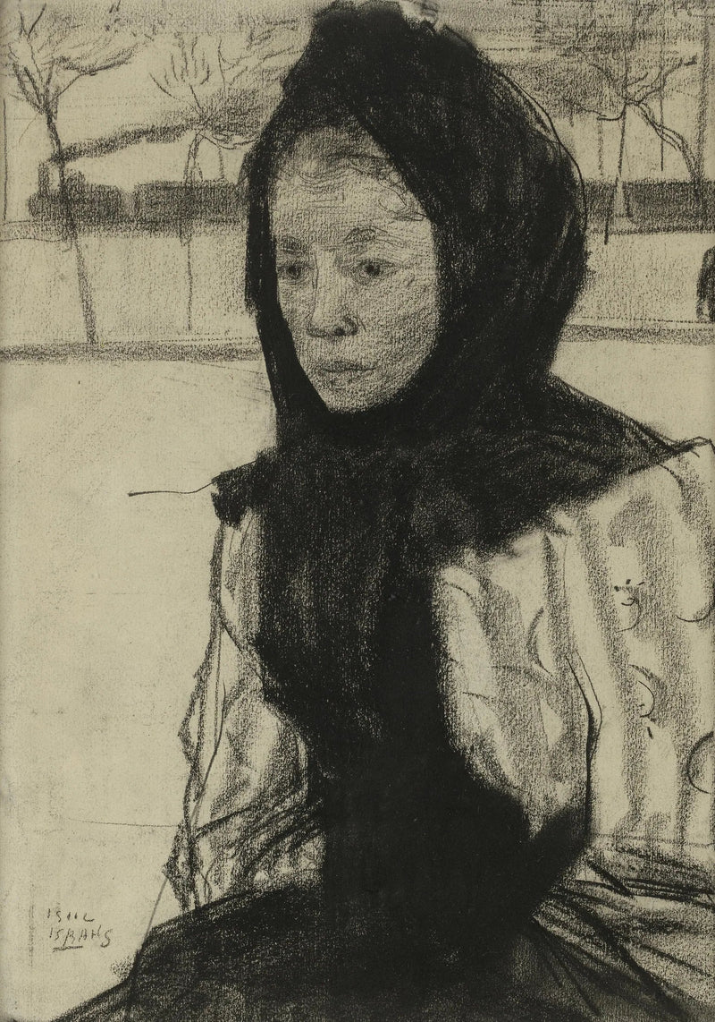Kvinna med sjal - Isaac Israëls