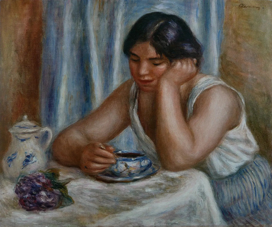Kvinna som tar choklad - Pierre-Auguste Renoir