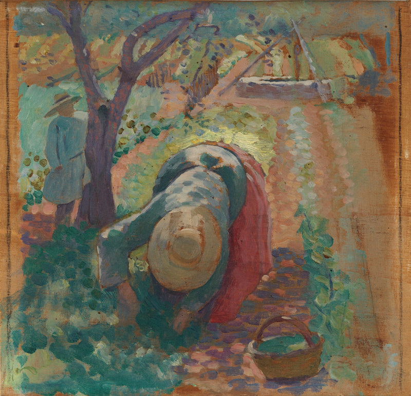 Kvinnor som skördar grönsaker - Henri-Edmond Cross