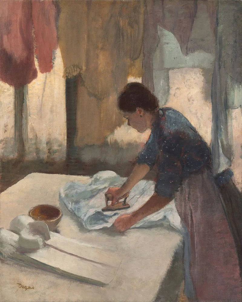 Kvinna som stryker - Edgar Degas