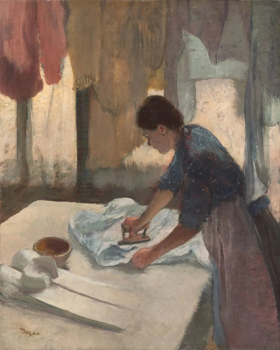 Kvinna som stryker - Edgar Degas