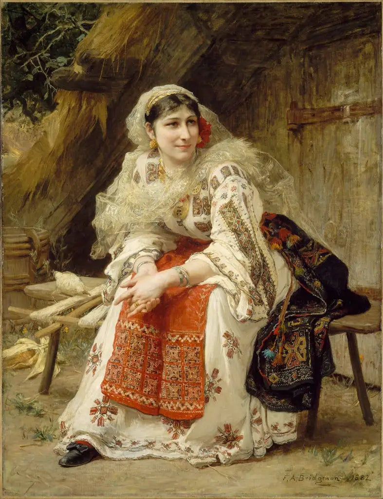 rumänsk kvinna - Frederick Arthur Bridgman