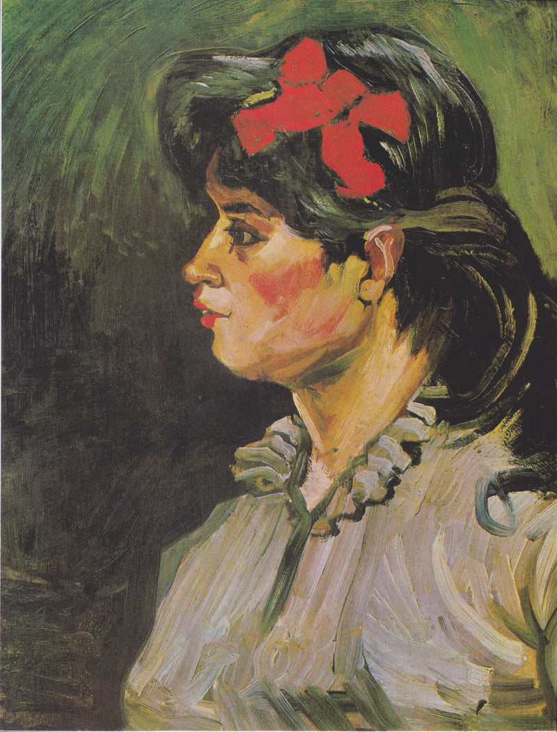 Kvinna med ett rött band - Vincent van Gogh
