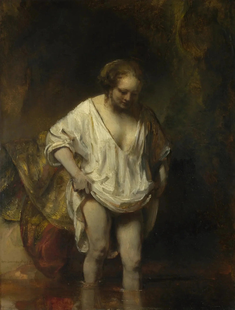Badande kvinna - Rembrandt