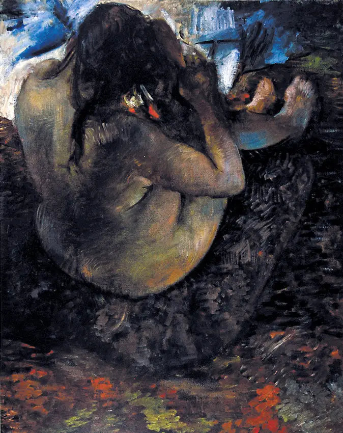 Kvinna som fixar håret - Edgar Degas