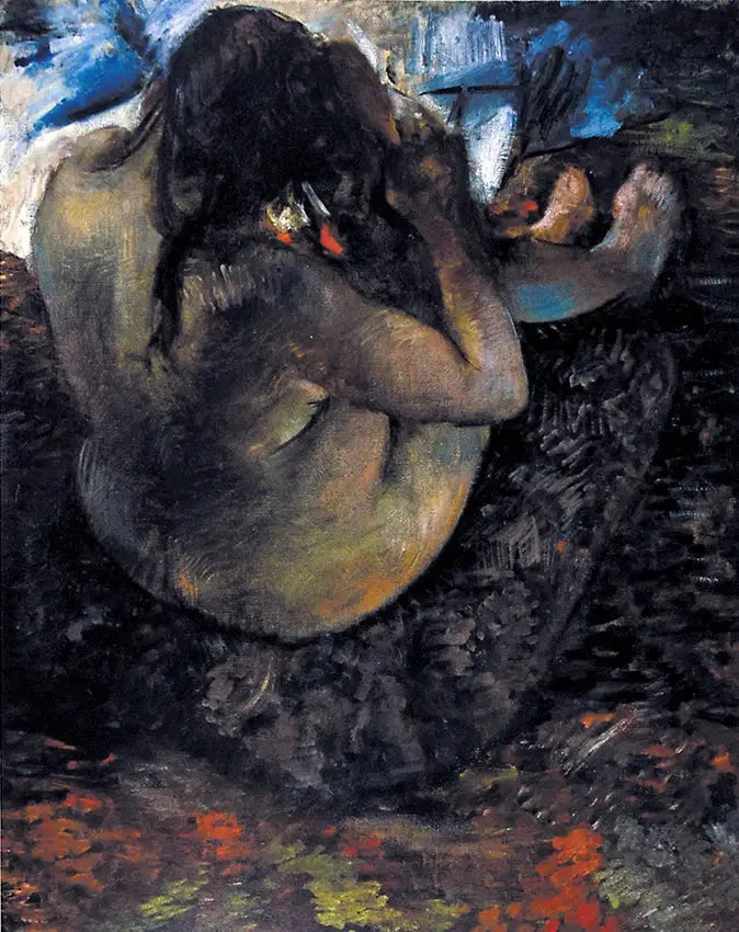 Kvinna som fixar håret - Edgar Degas