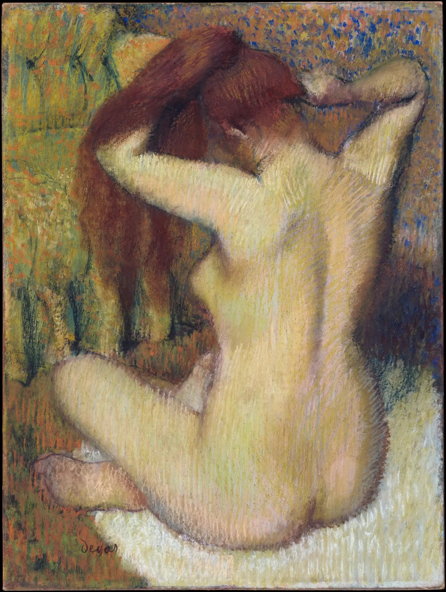 Kvinna som kammar sitt hår - Edgar Degas