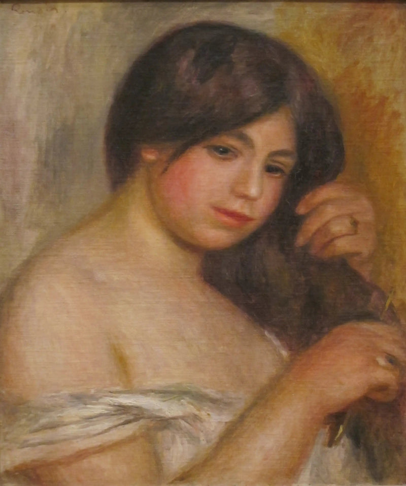 Kvinna som kammar sitt hår - Pierre-Auguste Renoir