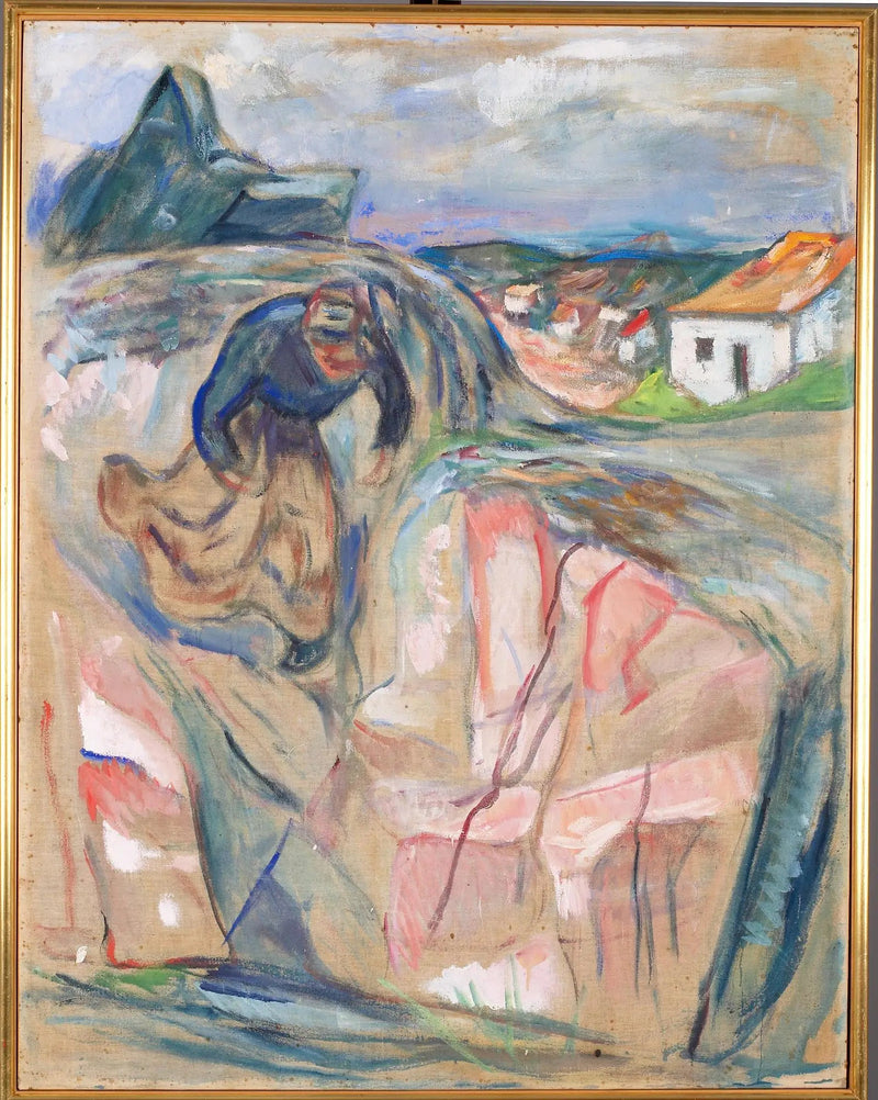 Kvinna som skyndar sig ner - Edvard Munch