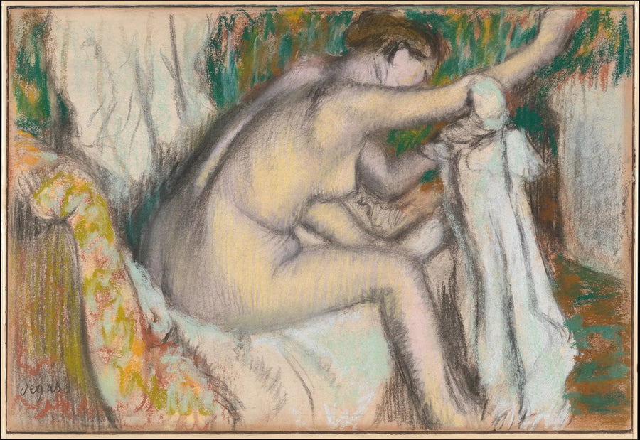 Kvinna som torkar sin arm - Edgar Degas