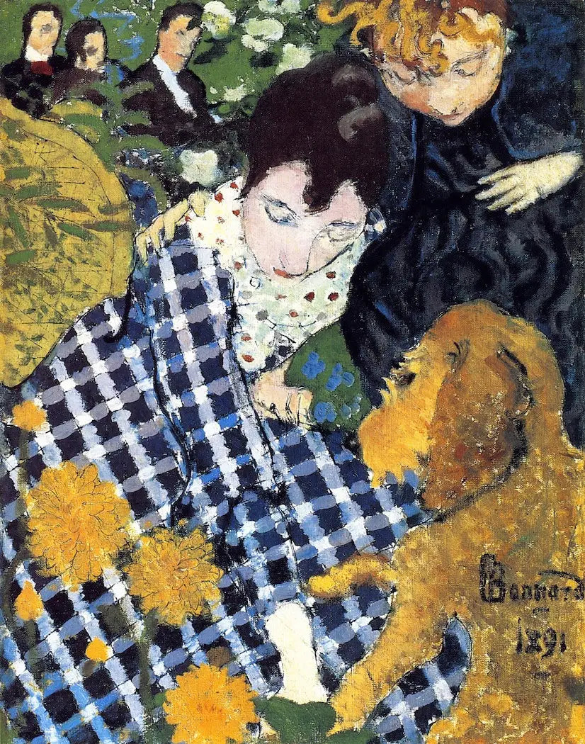 Kvinnor med hund - Pierre Bonnard