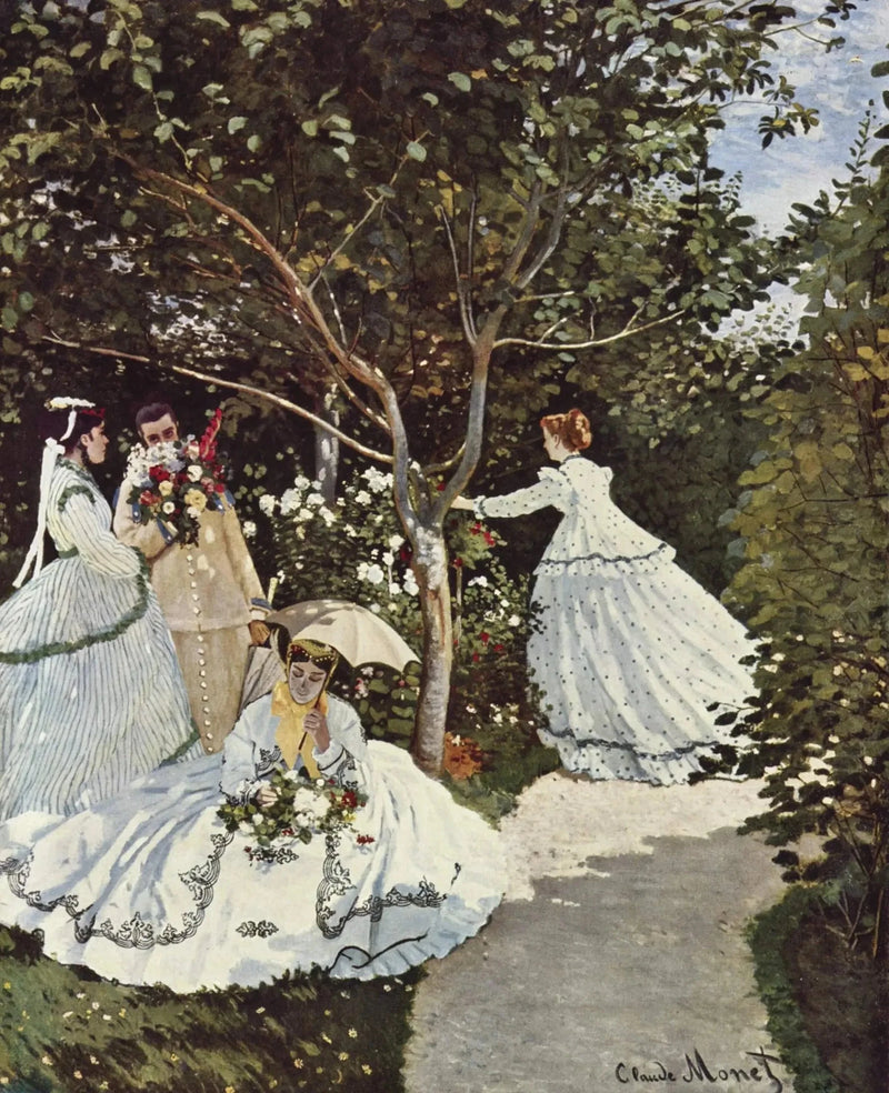 Kvinnor i trädgården W67 - Claude Monet