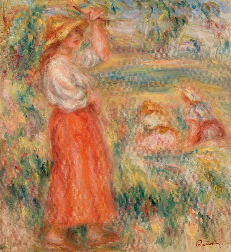 Kvinnor på fälten - Pierre-Auguste Renoir