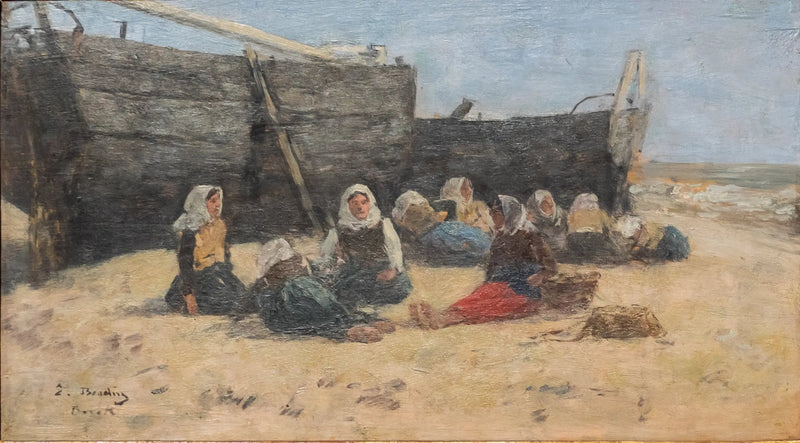 Fiskarkvinnor i vila - Eugène Boudin