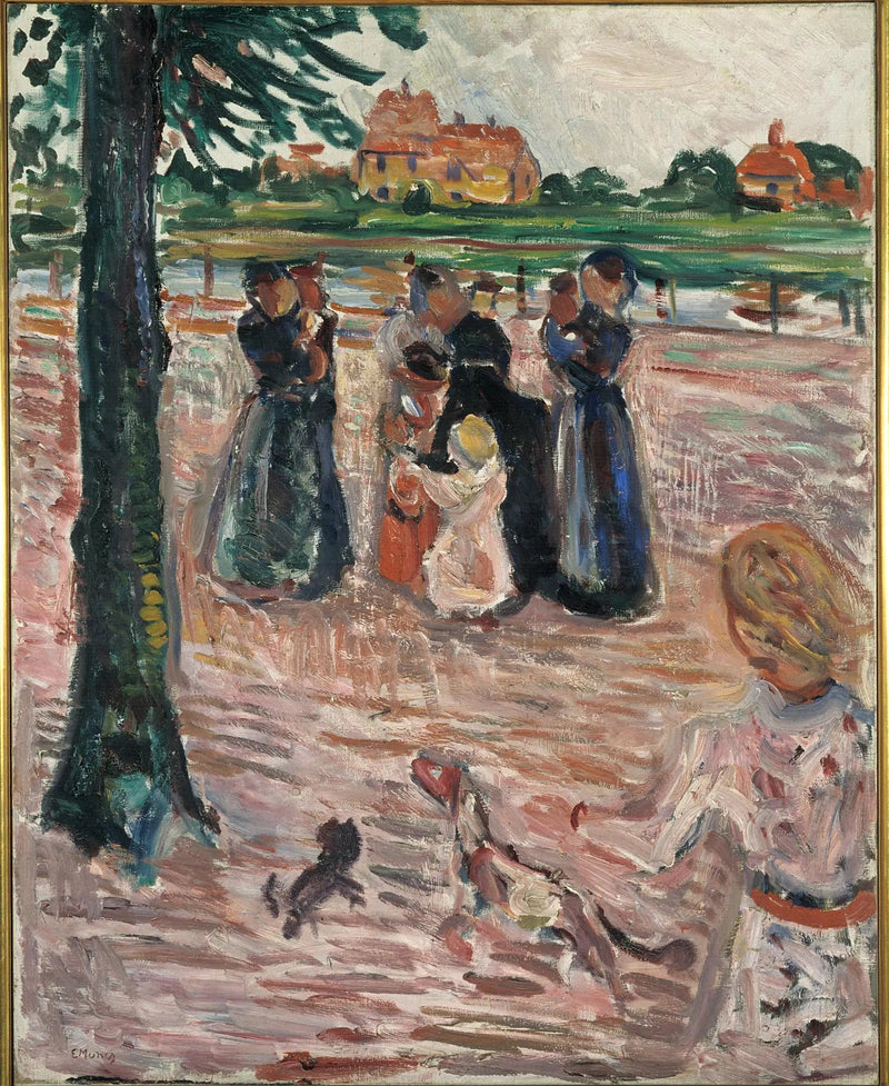 Kvinnor och Barn i Warnemünde - Edvard Munch