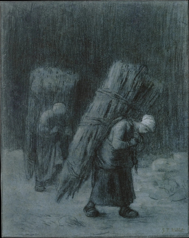 Kvinnor som bär knippen - Jean-François Millet