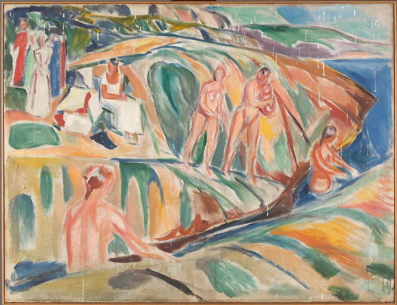 Kvinnor som solar på klipporna - Edvard Munch
