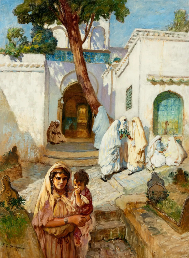 Kvinnor nära Sidi Abderrahman - Frederick Arthur Bridgman