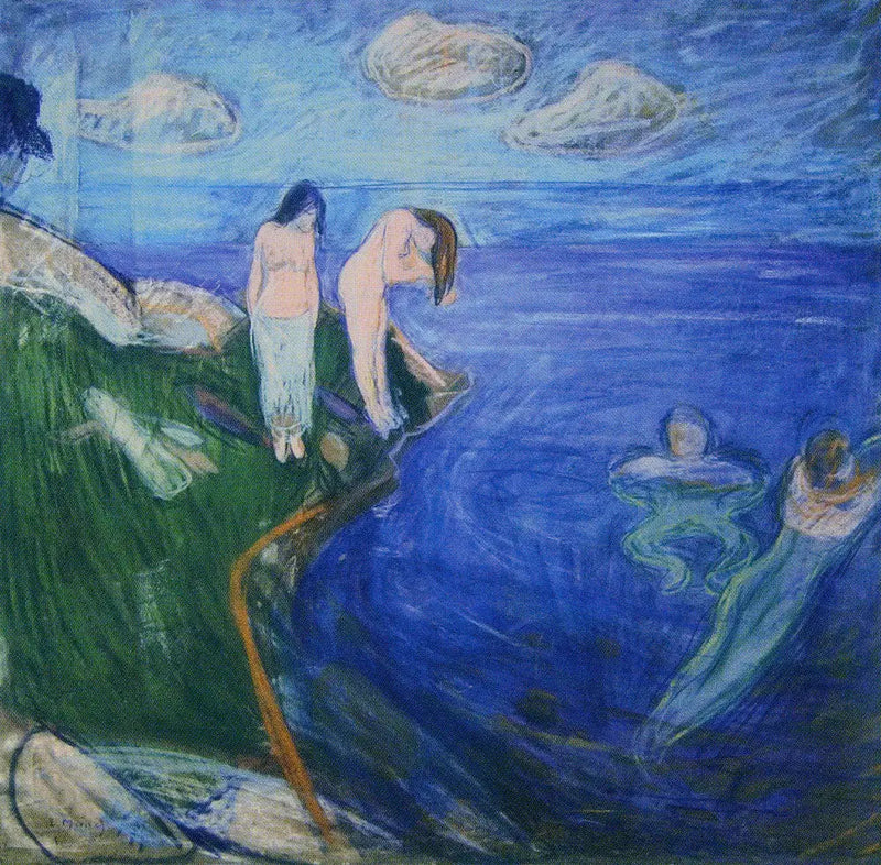 Kvinnor som badar - Edvard Munch