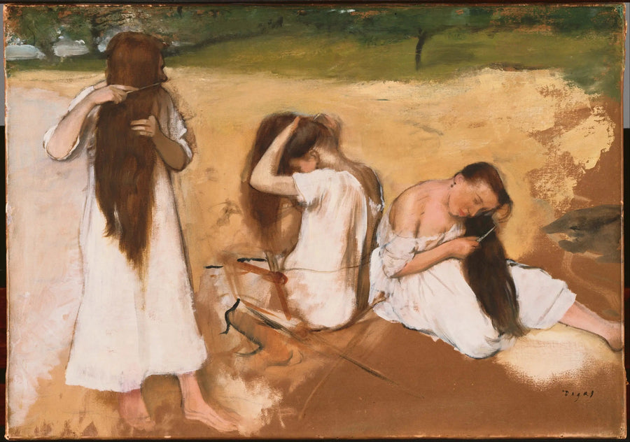 Kvinnor som kammar sitt hår - Edgar Degas