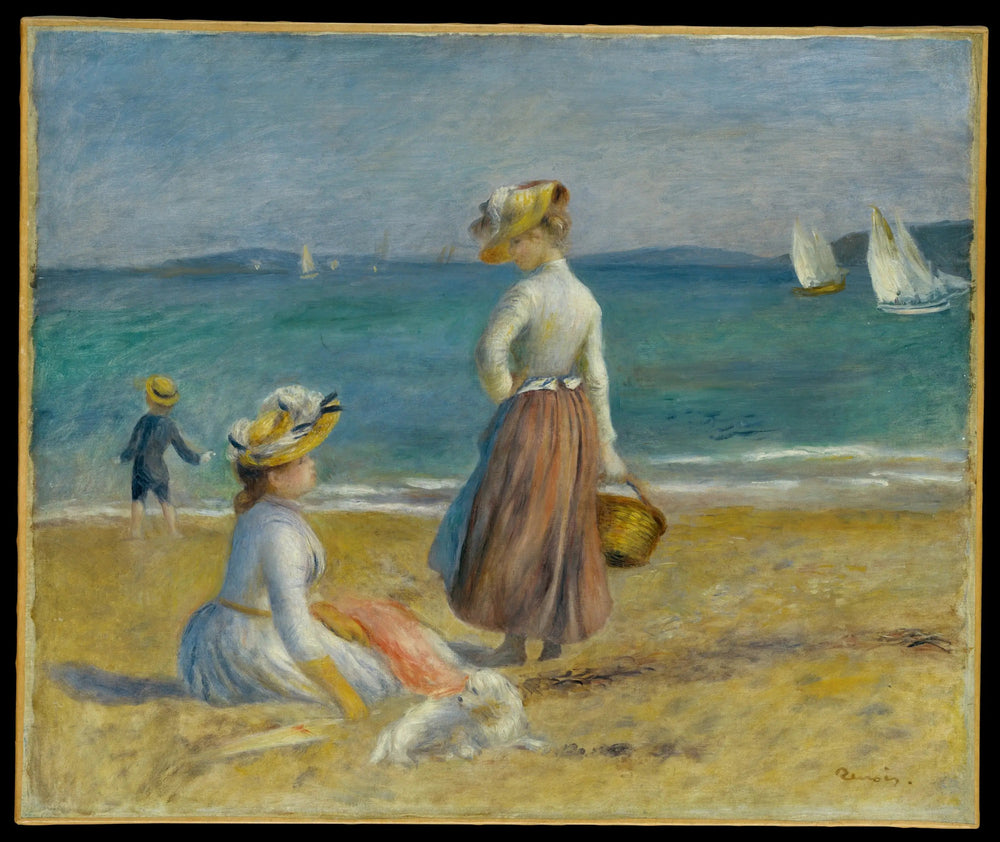 Femmes sur la Plage - Pierre-Auguste Renoir image 1 reproduction de peinture à l’huile