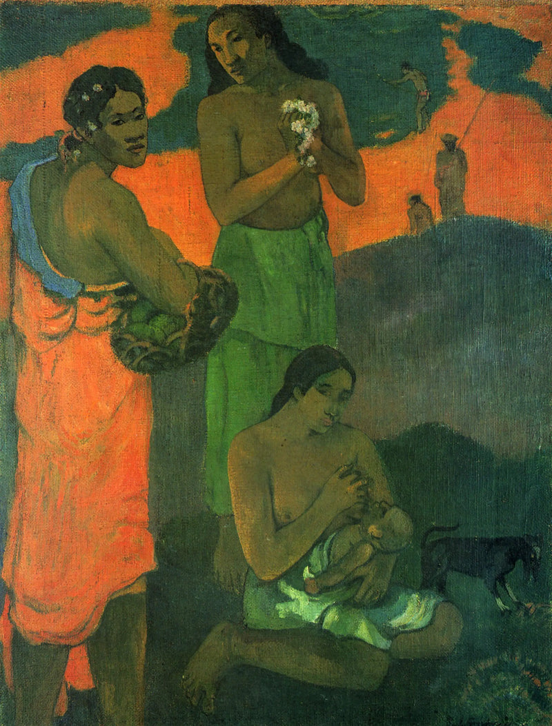 Kvinnor vid havets kant - Paul Gauguin