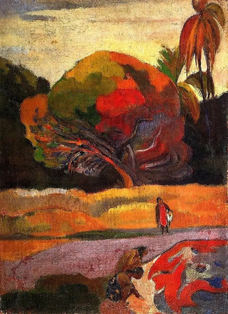 Tahitiska kvinnor vid floden - Paul Gauguin