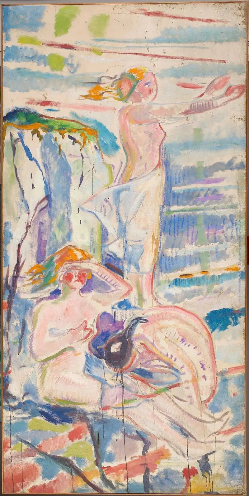 Kvinnor vända mot solen - Edvard Munch