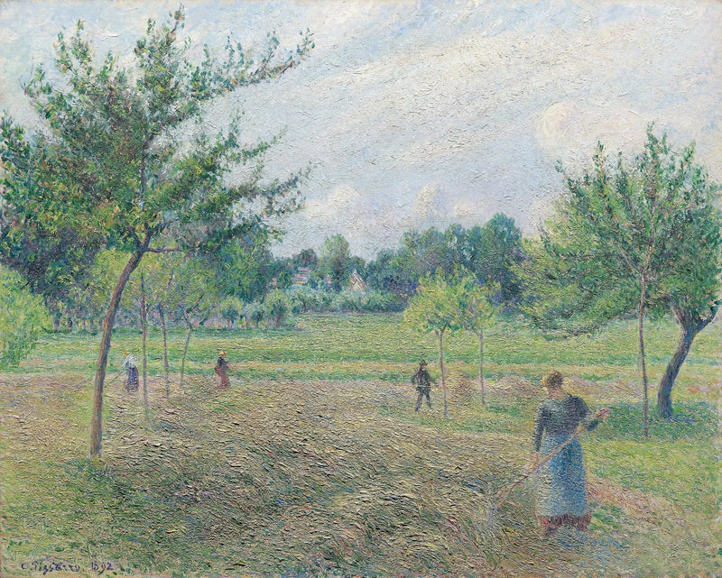 Slåtter vid Éragny - Camille Pissarro