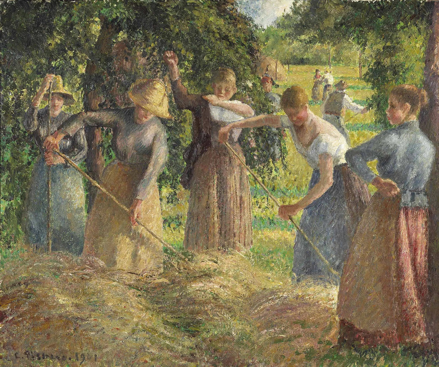 Slåtter vid Éragny - Camille Pissarro